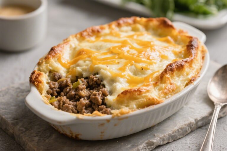 Creamy Shepherd’s Pie With a Cheesy Twist – Comfort Food Made Easy