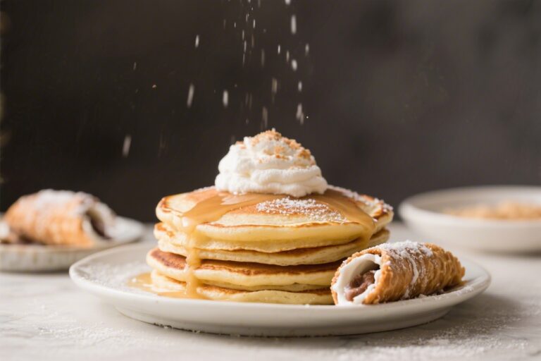 How to Make Fluffy Cannoli Pancakes for a Sweet Brunch – A Creamy, Crunchy Treat