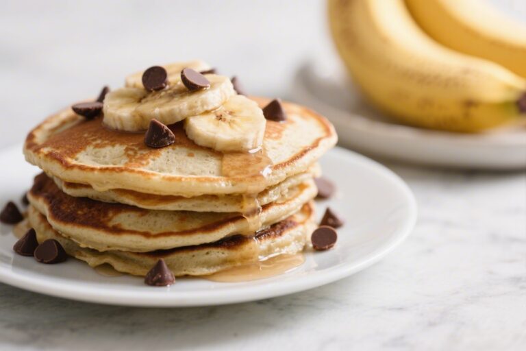 Vegan Banana Chocolate Chip Pancakes That Taste Amazing – Fluffy, Sweet, and Easy