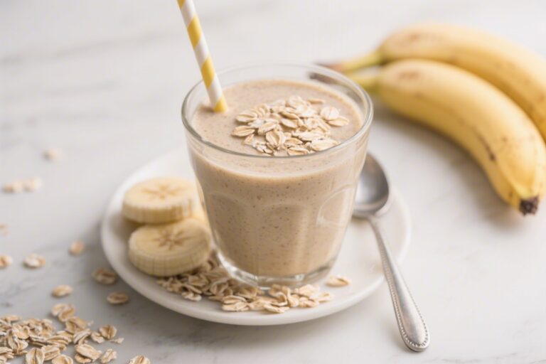 Healthy Banana Oats Smoothie for Weight Loss Goals – Simple, Filling, and Delicious