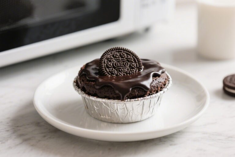 How to Make Oreo Lava Cake in Microwave – Rich, Gooey, and Ready in Minutes