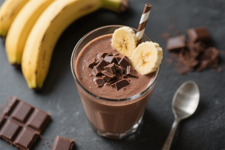 Simple 3-Ingredient Chocolate Banana Smoothie Recipe – Quick, Creamy, and Satisfying