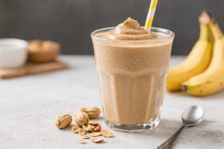 Healthy Peanut Butter Smoothie Without Banana (Low-Calorie) – Creamy, Satisfying, and Simple