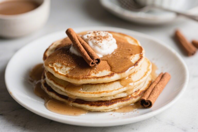 Sweet & Cozy Vegan Cinnamon Pancakes for a Perfect Morning – Simple, Warm, and So Satisfying